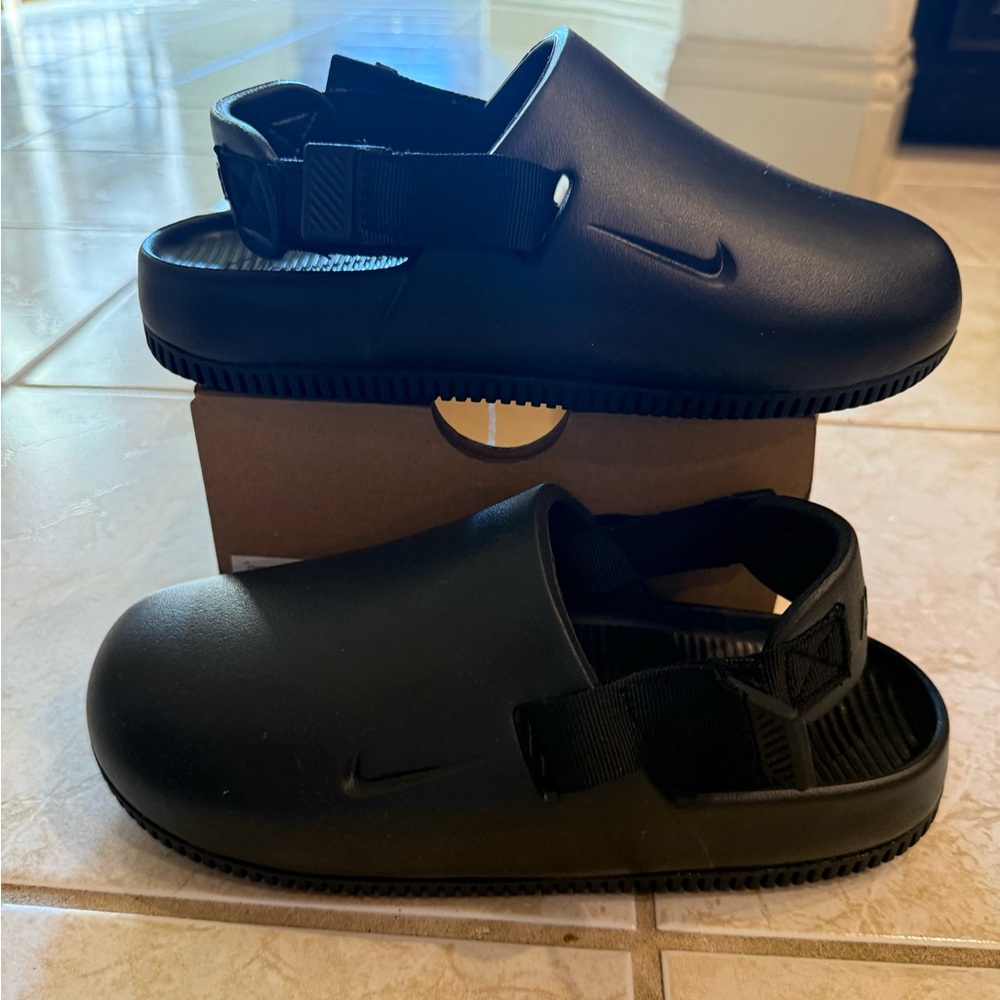 Nike Calm Mule Black womens size 6 - Picture 2 of 3